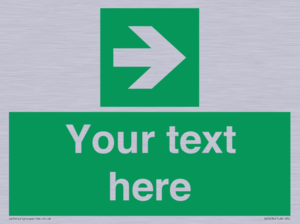 Custom Arrow Right Sign